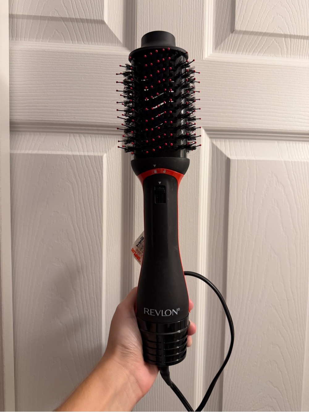 Revlon Black and Red Round Hot Air Styler Brush